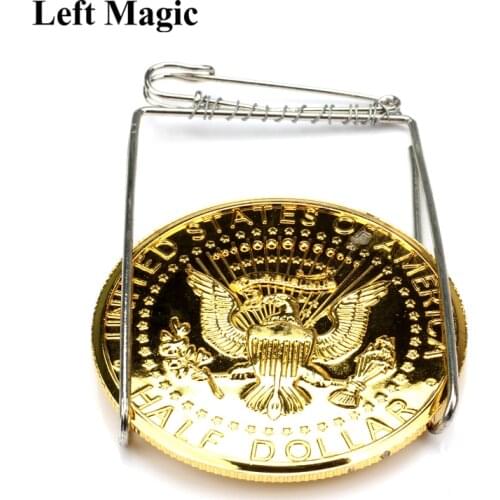Coin Clip Holder Magic Trick For Magician Appear Vanish Coin Magia Close Up Stage Street Illusions Accessories Gimmick C2071