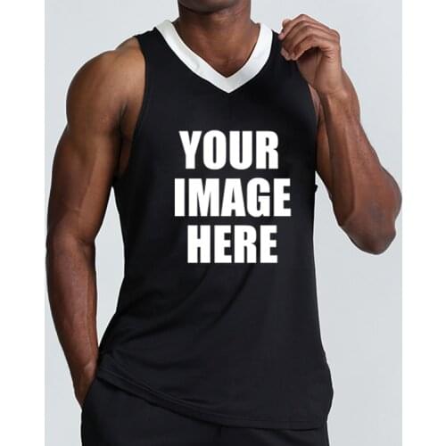 Gym Vests Custom Mens Polyester Sleeveless Stringer Workout Muscle Top Tank Logo