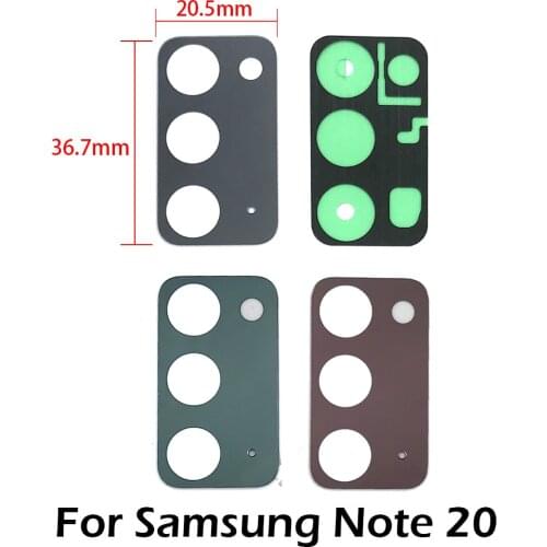 10Pcs/Lot, Camera Glass For Samsung Galaxy Note 20 / Note 20 Ultra Rear Back Camera glass Lens With Glue Adhesive