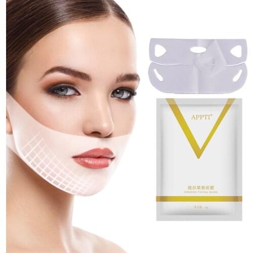 4D V Face Mask Face lift Slimming Mask Chin Cheek Lift Thin Face-Lifting Mask Ear Hanging Hydrogel Neck Slimmer Skin Care Tools