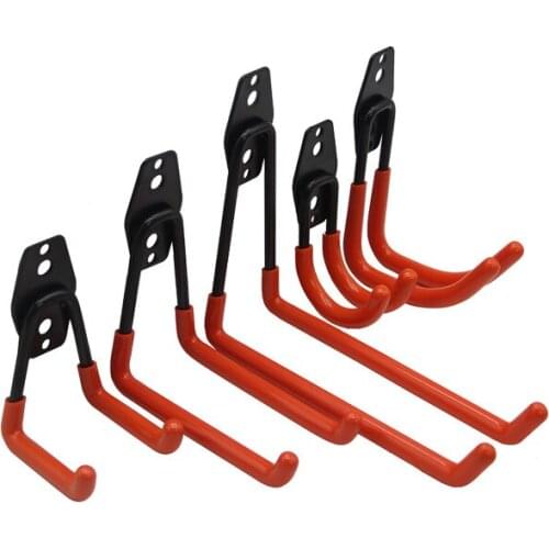 5Pcs Heavy Duty Hooks Screw-in Metal Storage Wall Hook Multi-Purpose Kitchen Tools Hanger Garden Bathroom Hooks Garage Organizer