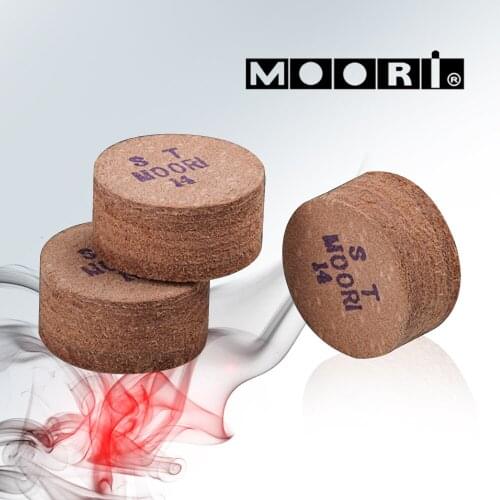 Original Moori Tip Pool Cue Multi-layer GINA Standard Tip14mm S/M/H Good flexibility Durable Billiard Accessories Stick Tip