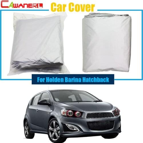 Cawanerl Full Car Cover Anti UV Sun Shade Rain Snow Resistant Cover Dustproof For Holden Barina Hatchback