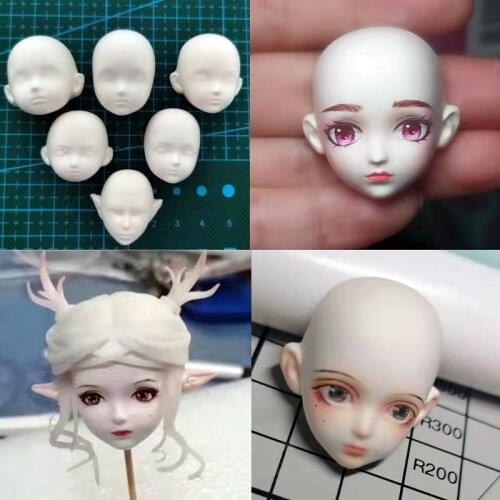 Human Face 3D Doll Epoxy Resin Mold Aromatherapy Plaster Silicone Mould DIY Crafts Ornaments Decoration Casting Tools
