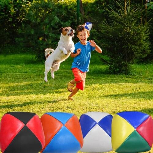 Sandbag Toy Indoor 3pcs Plastic Particles Portable Throw Professional Leather Adult Juggling Juggling Ball Textured Affordable