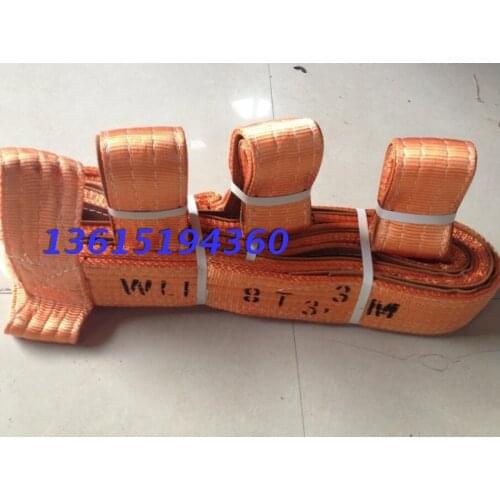 Wear and anti cut glass sling 5T polyurethane glass lifting belt bare glass special sling 5T3.5M