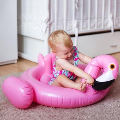 Kinsmirat Inflatable Flamingo Pool Float Circle Mattress Swimming Swan Swim Ring Seat Boat Raft Summer Water Fun Pool Toys