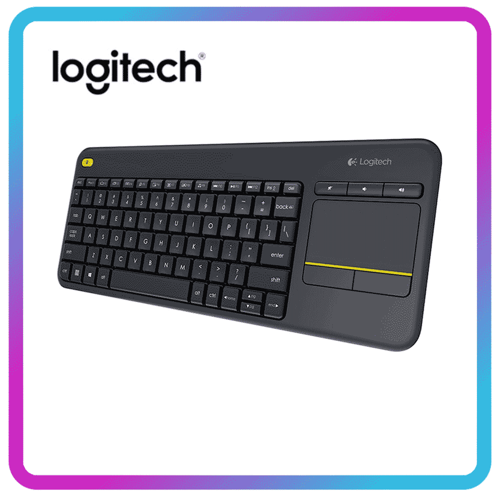 Logitech K400 Plus Wireless Touch Keyboard with Touchpad for PC Laptop Android Smart TV HTPC Household Office Gaming Keyboard
