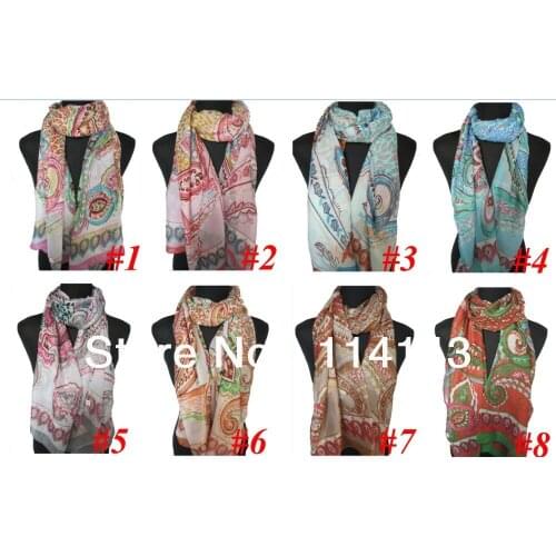 Fashion Cashew Floral Print Scarf Shawl Wrap 160cm*50cm, Free Shipping