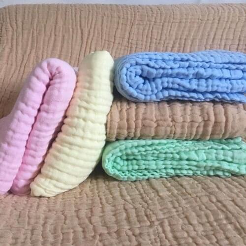 105x105cm Muslin Swaddle Baby Bedding 6 Layers Baby Blankets Newborn Custom Blanket Couverture Bebe Emmaillotage