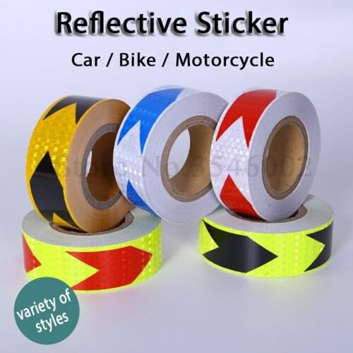 Car Reflective Tape Decoration Stickers Car Warning Safety Reflection Tape for Trucks Reflector Sticker Film Car Styling 5cm*3m