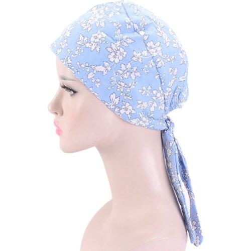 New Fashion Women Print Muslim Chemo Hat Beanie Scarf Turban Head Wrap Cap Printed Headwear Lady Hats