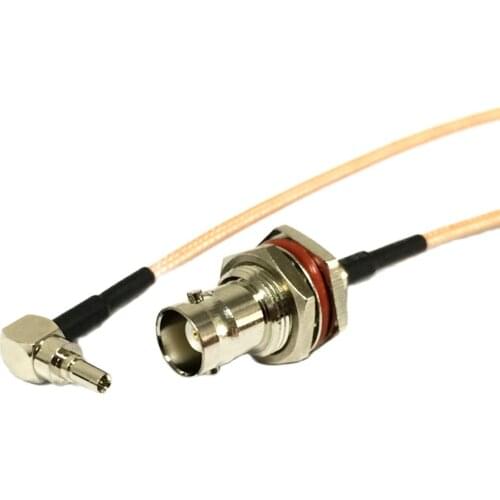 BNC Switch CRC9 Pigtail Cable BNC Female Bulkhead to CRC9 Male Right Angle RG316 Cable adapter 15cm 6" wholesale price