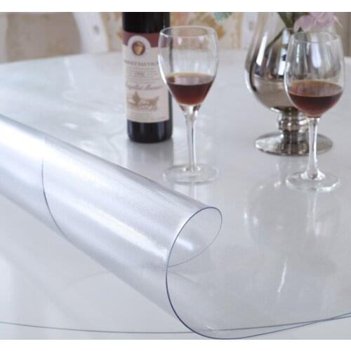 PVC table cloth waterproof, anti-scald and oil-free disposable plastic transparent table mat
