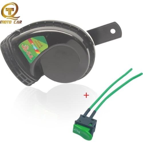 Universal Motorcycle Horn 12V Switch loud Siren Sound Electric Car Horn for Scooter Moped Dirt Bike ATV Vehicle sound Racer