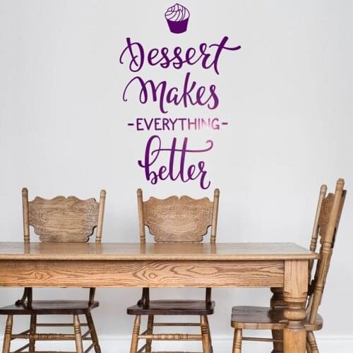 Dessert Shop Wall Sticker Confectionary Vinyl Decal Sweets House Decoration Cake Shop Stickers Removable Store Window Decor