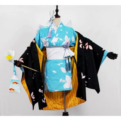 Onmyoji Yan Yanluo Cosplay Costume New Skin XiangManXiaJi Kimono Lovely Uniform Halloween Outfit