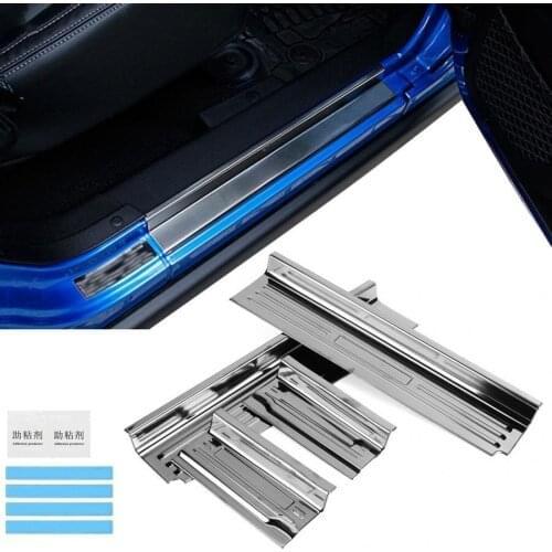 Door Sill Scuff Plate Guard Pedal Protector Outside Fits for Jeep Wrangler JK 2007- car accessories high quality