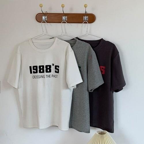 Women Letter Printed T-shirt Round Neck Short Sleeve Casual Loose T-shirts Summer Plus Size Tops Women Clothing