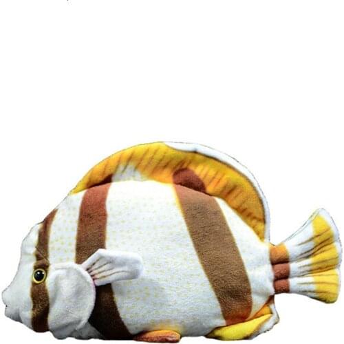 1pc 20cm simulation fish New Arrival Stuffed Ocean Animal Realistic Lifelike Plush Toy Soft Toy Tropical Fish for Kids Children