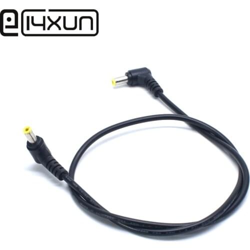 1pcs DC Power Plug L-shaped 5.5X2.1mm / 5.5*2.1 male 90 Right Angle Jack with Cord Connector Cable 30cm