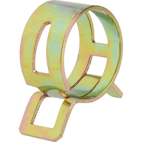 10Pcs 18mm Spring Clip Fuel Line Hose Water Pipe Air Tube Clamps Fastener