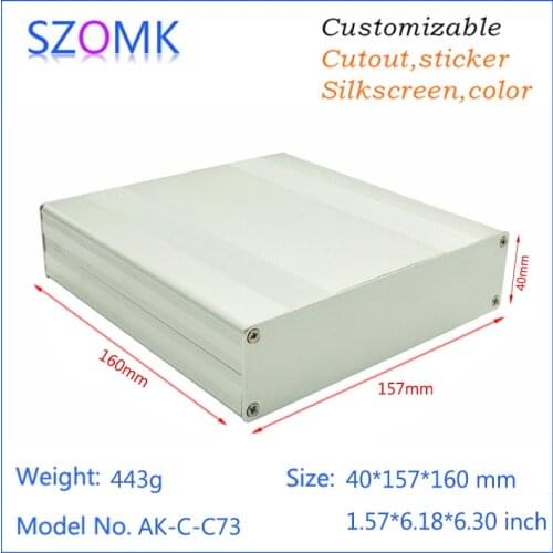 1 piece, 40*157*160mm aluminum die cast extrusion enclosure for power supply szomk amplifier aluminum enclosure for pcb