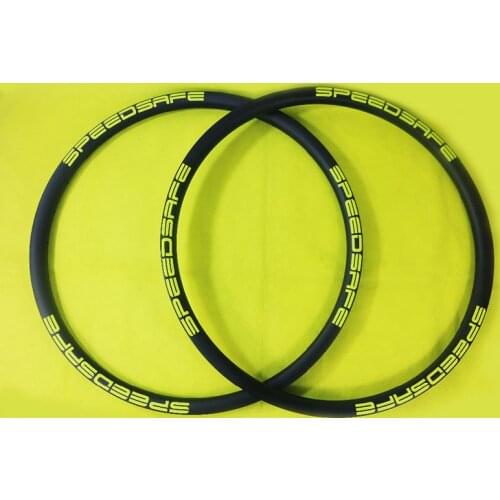 SPEEDSAFE 29er MTB ENDURO 40mm asymmetric 28mm deep carbon bike rims 34mm inner tapeless UD 3K 12K matte glossy tubeless ready
