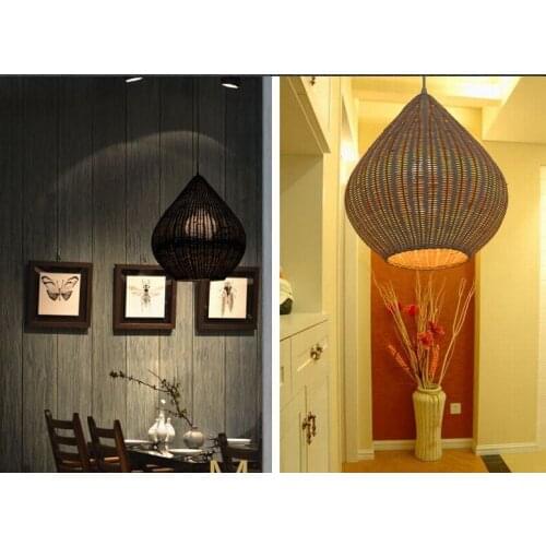 Bamboo Simple lantern pendant lights creative dining table bar cafe clothing store decorative lighting pendant light ZA zb48