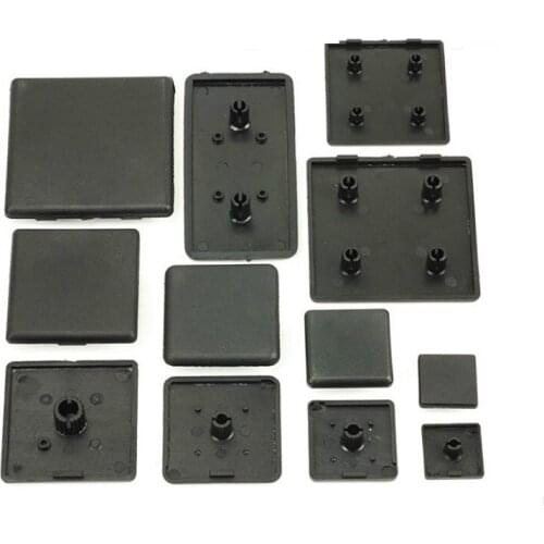 Black Plastic ABS End Cap EU Aluminum Cover Plate Endcap Plug For EU Aluminum Profile 2020/2040/3030/4040/3030R Nylon End Caps