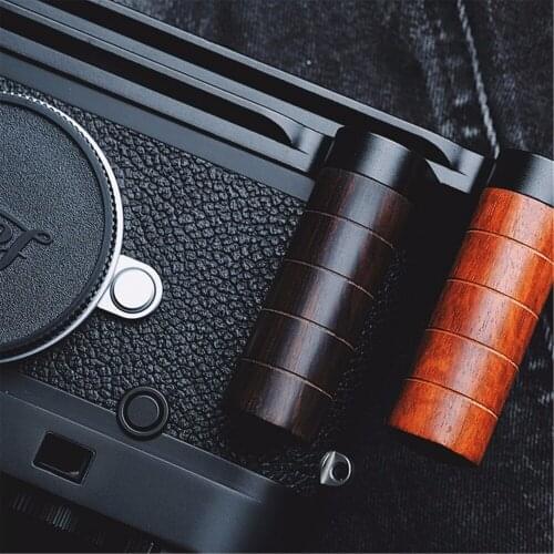 Wooden Wood Circular Hand Grip Bracket Quick Release L Plate For LEICA M10