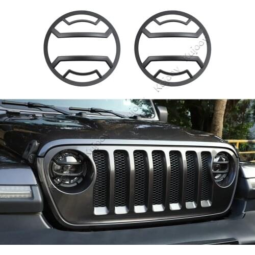 Head Light Head Lamp Frame Decor Cover Trim for Jeep Wrangler JL 2018+ Car Styling Accessories