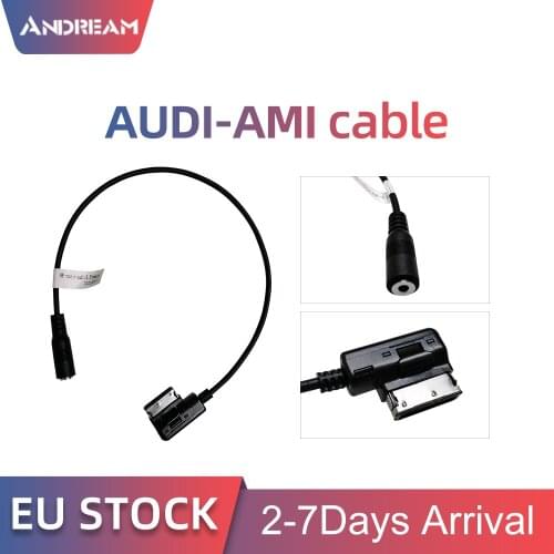 Interface AMI MMI to 3.5mm Female Jack audio AUX Adapter Cable For audi