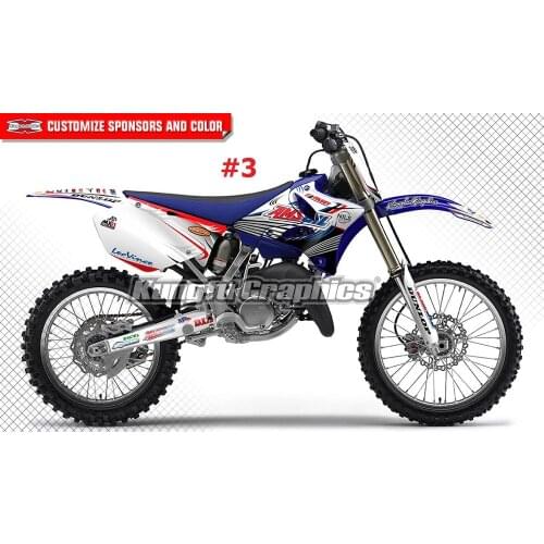 KUNGFU GRAPHICS Motocross Decals Custom Stickers Kit for YZ125 YZ 125 YZ250 YZ 250 2006 2007 2008 2009 2010 2011 2012 2013 2014