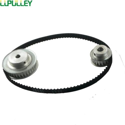 LUPULLEY Timing Belt Pulley XL Type Reduction 1:2/2:1 30T 60T Center Distance 100mm Belt Gear kit Belt Width 10mm