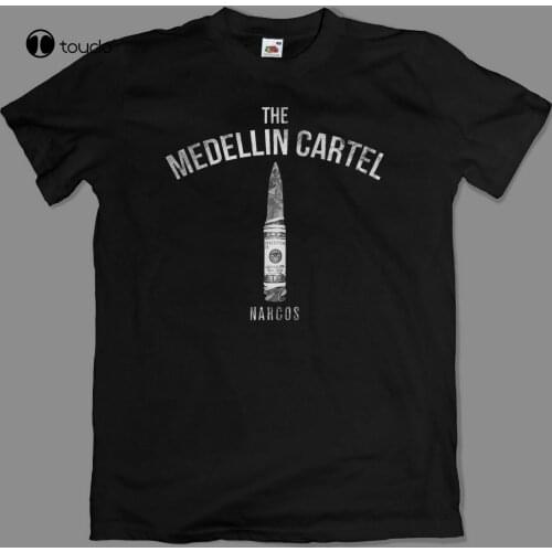 Medellin Colombian Narcos Drug Cartel Money Bullet Coca T-Shirt S - 3Xl