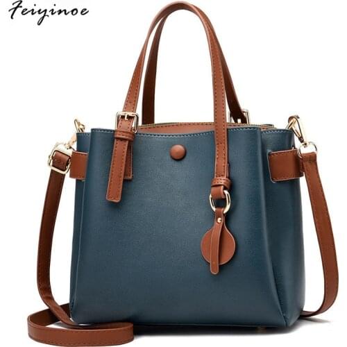 Fashion Womens Handbag Shoulder Bag Large Capacity Bucket Bags 2020 New PU Leather Brand Design Women Messenger Bags 2020 New