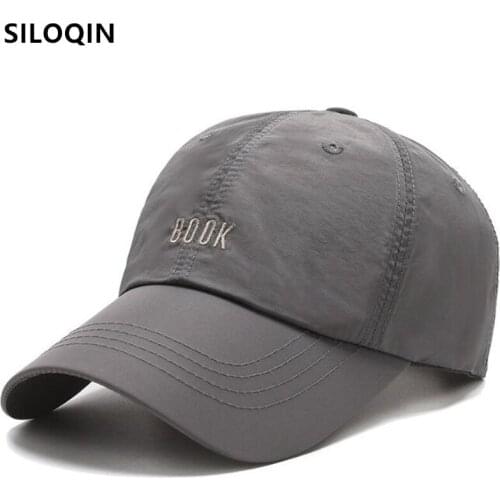 SILOQIN Mens Cap Snapback Hat New Trend Korean Summer Breathable Baseball Caps Womens Adjustable Size Casual Couple Sports Cap