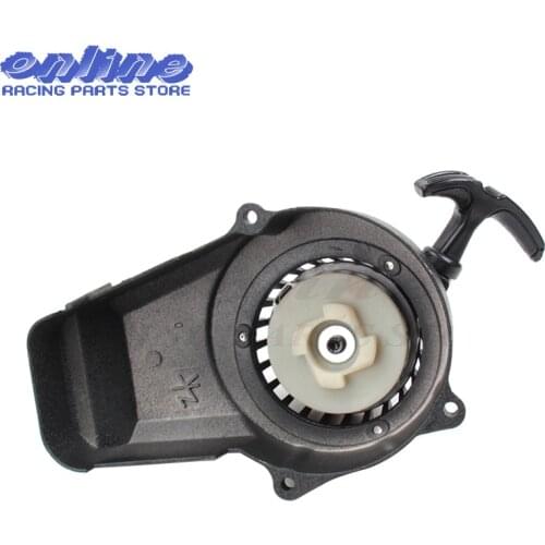 New Aluminum Alloy Easy Pull Start Starter + Flywheel w Claw for 47cc 49cc Pocket Mini Moto Dirt Bike Crosser ATV Quad Minimoto