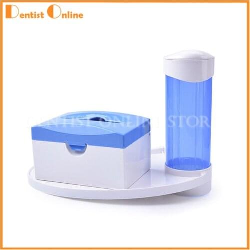 Disposable Storage Cup Holder Post Mounted Tray Dental Chair Three in One Shelf