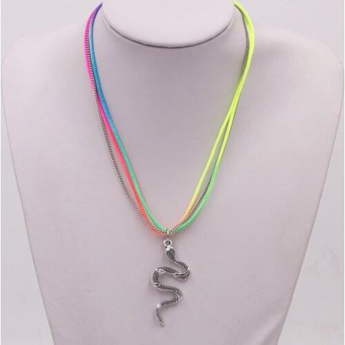 2020 Jewelry New Design Animal Snake Necklace For Women Sweater Necklace Short Necklace Fashion Party Statement Jewelry Gift