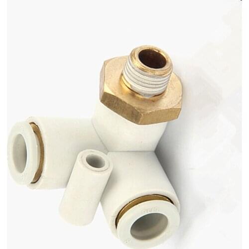 Pneumatic SMC type quick insert outer screw straight tee joint KB2D04-M5 pneumatic joint