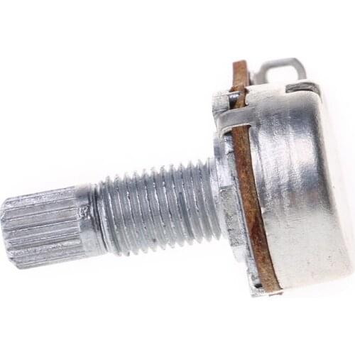 WXTF B10K Potentiometer Splined Pot Electric Guitar Bass Effect Amp Tone Volume 18mm Shaft Parts