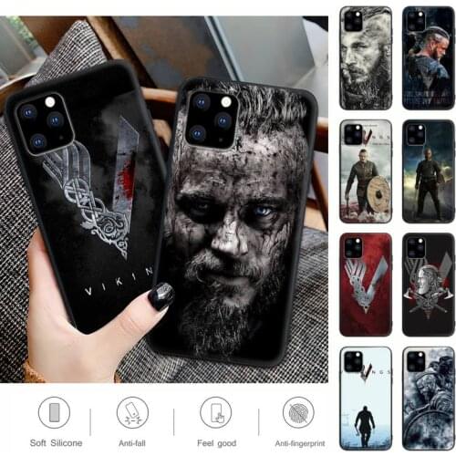 Ragnar Lothbrok Vikings Black Silicone Mobile Phone Case Cover For IPhone 12 11 Pro Max Xs X Xr 7 8 6 6s Plus 5 5s Se 2020