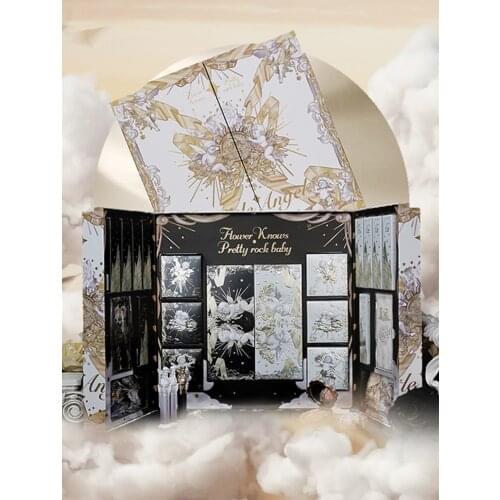 TT Flower Know Angel Makeup Gift Box Lip Lacquer Highlight Eyeshadow Allin Set for Girlfriend