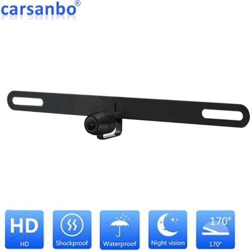 Waterproof 170 Degree US Car License Plate Camera/7070 Chips/ Dual Switch Infrared Light Reverse Backup IR Camera Night Vision