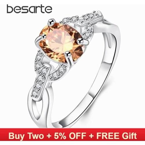 Cz Party Rings for Women Bagues Cristal Femme Anelli Donna Ringen Aneis Feminino Yuzuk Renkaat Anillos Mujer Wedding Jewelry