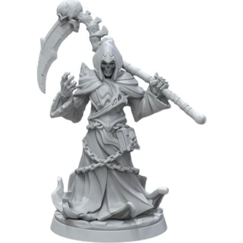 1/24 75mm 1/32 56mm Resin Model Kits Skeleton Sickle DeathUnpainted No Color RW-313