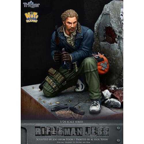 1:24 Resin Figure Model Rifleman Jess 75mm R84