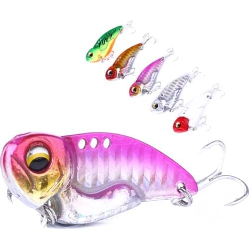 1pcs Metal VIB Fishing Lure Vibration Spoon Lure Crankbait Bass VIB Artificial Hard Baits